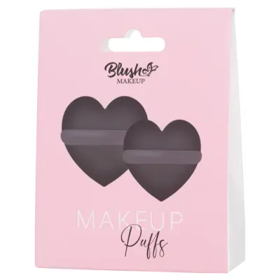 Sunđeri za šminkanje - srce - Crni