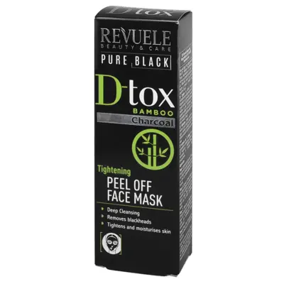 Peel-off maska za lice sa bambusovim ugljem REVUELE Pure Black D-tox 80ml