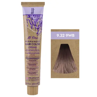 Tople bež nijanse - farba za kosu All Free 100 ml