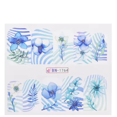 Nalepnice za nokte vodene cveće ASNZJT1764