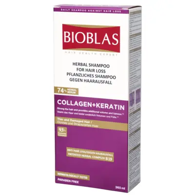 Šampon za volumen kose - kolagen i keratin 360 ml