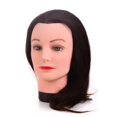 Training Head with Natural Hair - Emily 35 cm